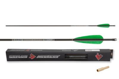 Skylon Ebony Set 12 Carbon Arrows with Feathers