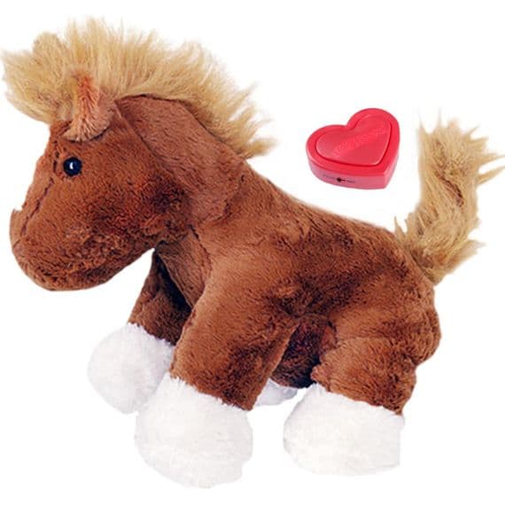 Chestnut Horse Voice Recording Bear - Plush  Soft Plush Toy | Personalised Bears
