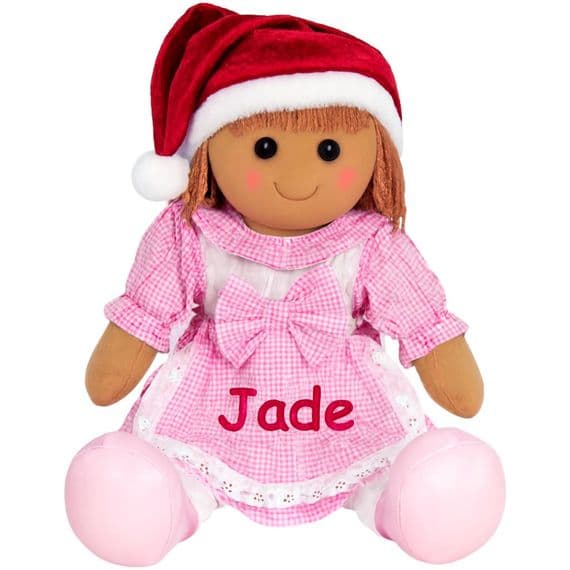 Personalised Christmas Rag Doll - Custom Soft Bodied Doll  | Personalised Bears