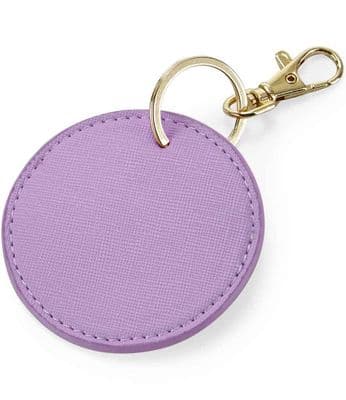 Luxury Keyring Key Clip Circle - Lilac