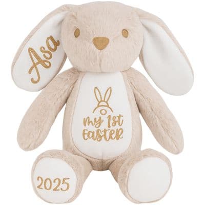 Personalised  1st Easter Bunny - Beige