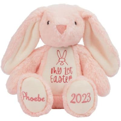 Personalised  1st Easter Bunny - Pink