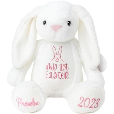 Personalised  1st Easter Bunny - White