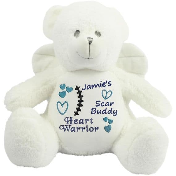 Personalised Angel Scar Buddy - CHD Bears  - Heart Warrior | Personalised Bears