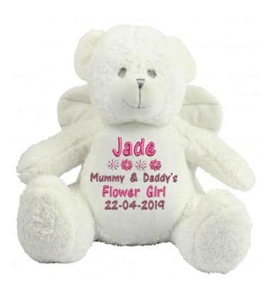 Personalised Angel Wedding Bear
