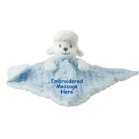 Personalised Lamb Comforter - Blue Sheep Comfort Blanket | Personalised Bears