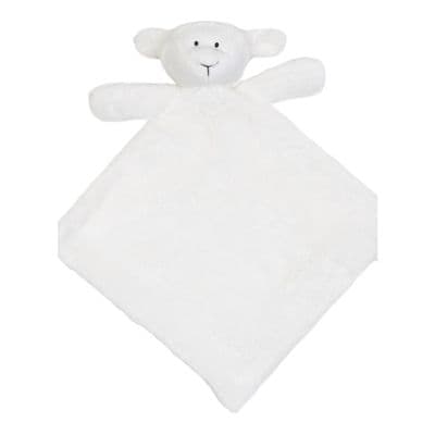 Personalised  Baby Comforter Blanket - White Lamb