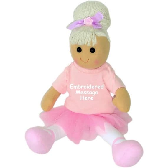 Personalised Ballerina Rag Doll - Custom Soft Body Custom Dolly | Personalisedbears
