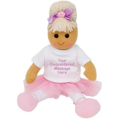 Personalised Ballerina Rag Doll - Jayne
