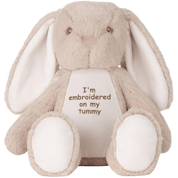 Personalised Bunny Rabbit - Beige Rabbit Soft Toy  | Personalised Bears