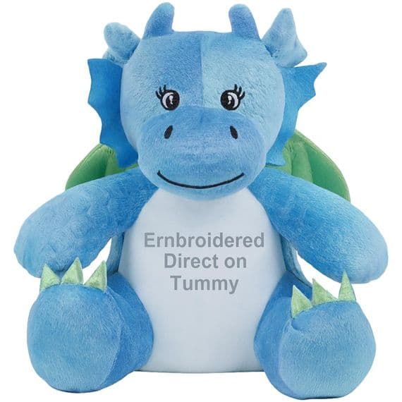 Personalised Blue Dragon - Custom Handmade Plush Dragon | Personalised Bears