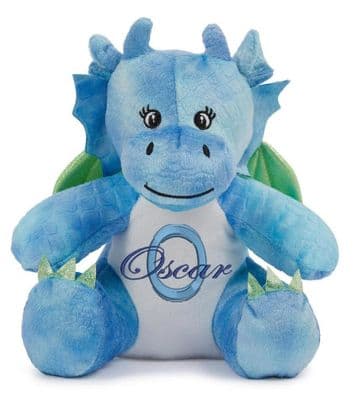 Personalised Blue Dragon - Printed Tummy & Feet