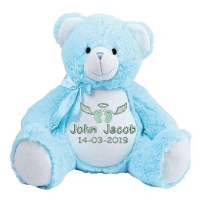 Personalised Blue Memory Teddy