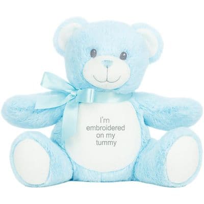 Personalised Blue Teddy Bear - Medium
