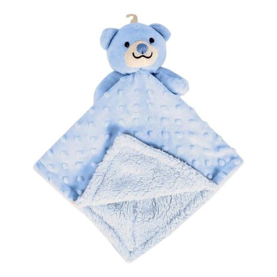 Personalised Blue Comforter - Teddy Bear Comfort Blanket | Personalised Bears