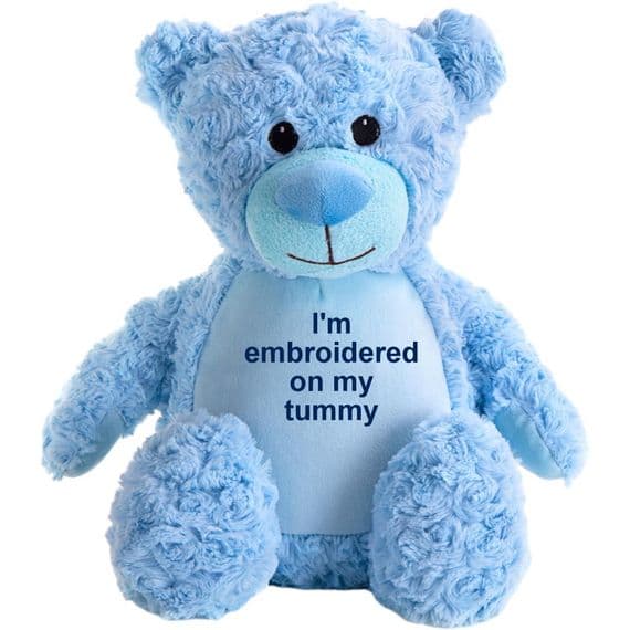 Personalised Blue Tummi Bear - Personalised Tummi Bears - Personalised Teddy Bears