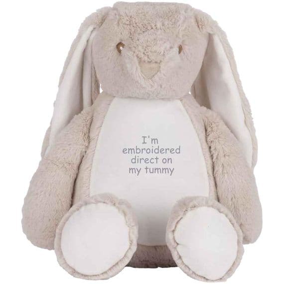 Personalised Bunny Rabbit - Custom Brown  Bunny Teddy -  Personalised Bears