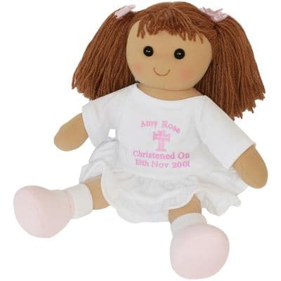 Personalised Christening Rag Doll - Lois