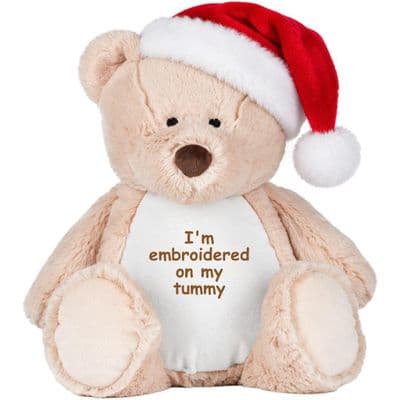 Personalised Christmas Beige Teddy