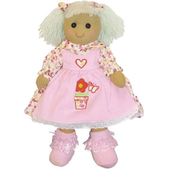 Personalised Christmas Rag Doll - Christmas Doll - Baby's 1st Soft Doll