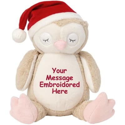 Personalised Christmas Owl Teddy
