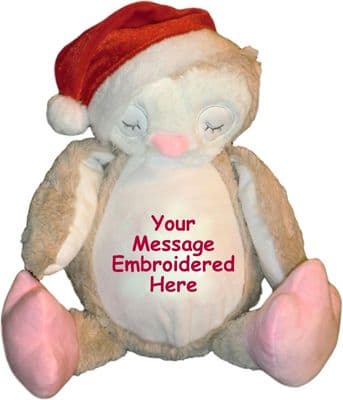 Personalised Christmas Owl Teddy