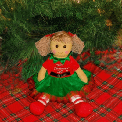 Personalised Christmas Rag Dolls