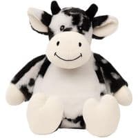 Personalised Cow Teddy - Custom Black & White Cow - Personalised Bears