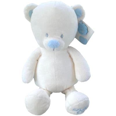 Personalised Cream & Blue Teddy