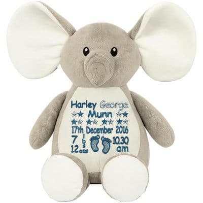 Personalised Elephant - Baby Design