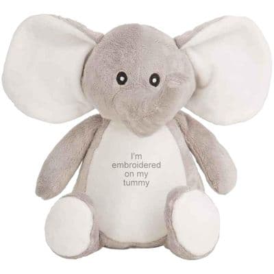 Personalised Elephant Teddy - Medium
