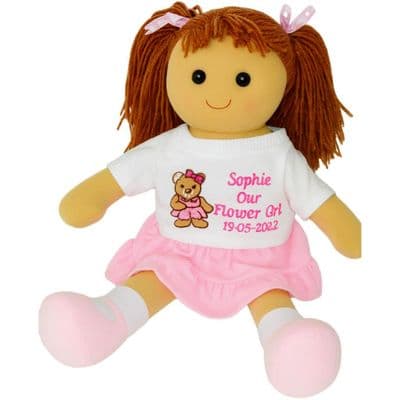 Personalised Flower Girl Rag Doll