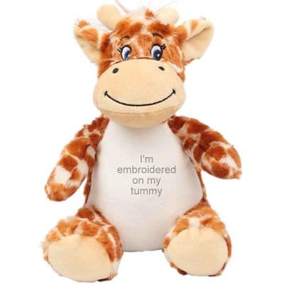 Personalised Gerry Giraffe Teddy - Medium