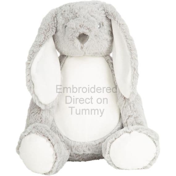 Personalised Giant Rabbit - Personalised Grey Bunny - Personalised Bears