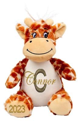 Personalised Giraffe - Printed Tummy & Feet