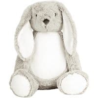 Personalised Bunny Rabbit - Custom Grey Bunny Teddy -  Personalised Bears