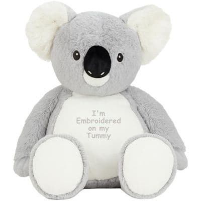 Personalised Grey  Koala Bear - Large