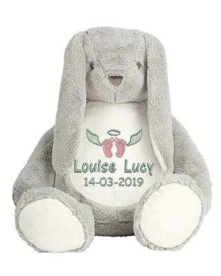 Personalised Grey Memory Bunny