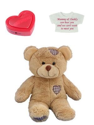 Personalised Heartbeat Voice Recorder Bear - Brown