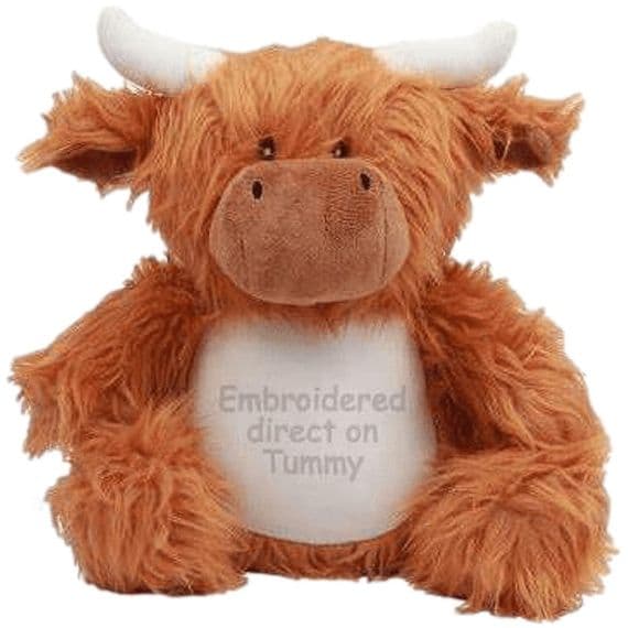 Personalised Highland Cow - Custom Plush Cow | Personalisedbears