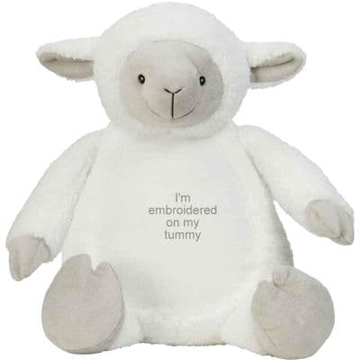 Personalised Lamb Teddy - Medium 