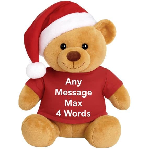 Personalised Christmas Teddy Bear - Baby's 1st Christmas Bear - Personalised Teddy Bear