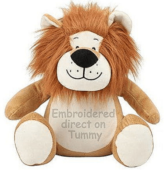 Personalised Lion Teddy - Personalised Zippie Teddy Bear - Personalised Bears