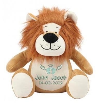 Personalised Lion Memory Bear