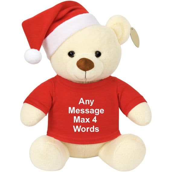 Personalised Christmas Teddy Bear - Baby's 1st Christmas Teddy - Personalised Bear