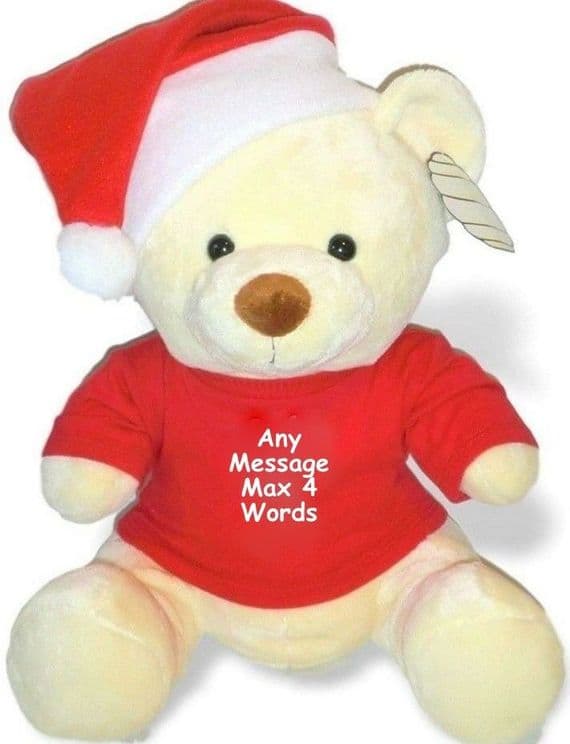 Personalised Christmas Teddy Bear - Baby's 1st Christmas Teddy - Personalised Bear