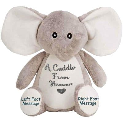Personalised Memory Elephant Teddy Keepsake
