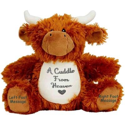Personalised Memory Highland Cow Keepsake