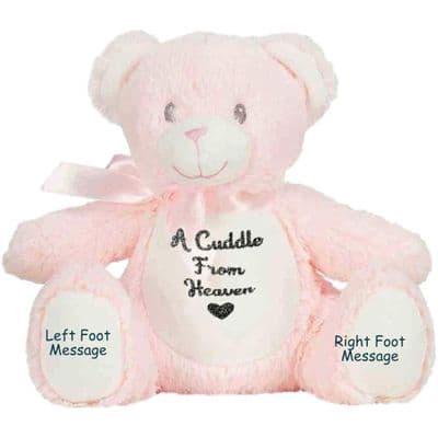 Personalised Memory Pink Teddy Keepsake