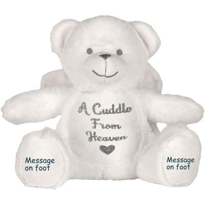 Personalised Memory White Angel Teddy